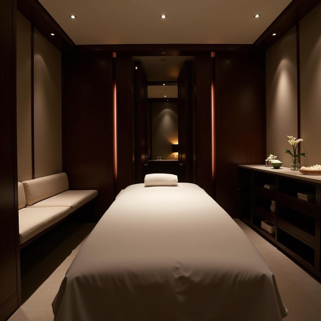 Luxurious Treatment Room at Armani Spa