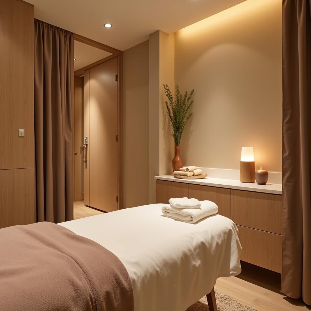 Serene treatment room in a Lajpat Nagar spa