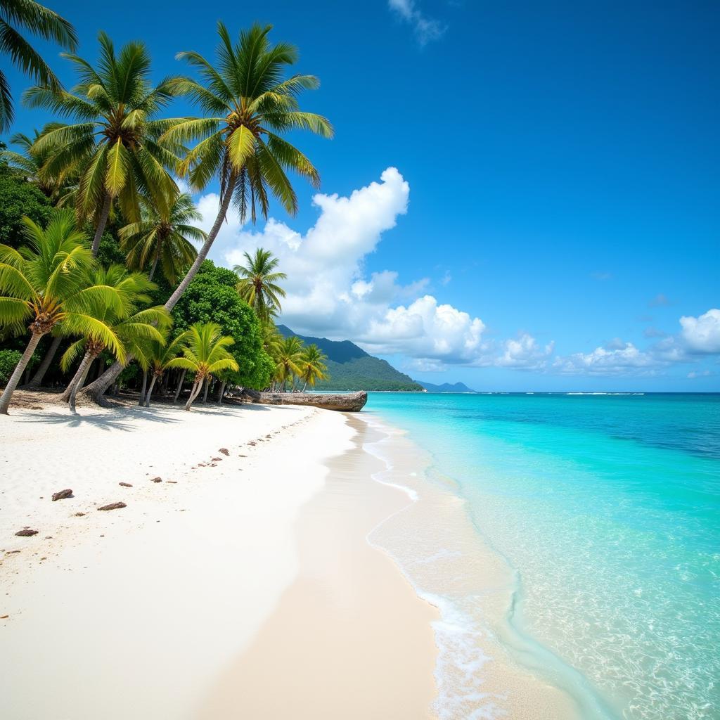 Pristine Beach at Aberran Island Resort & Spa