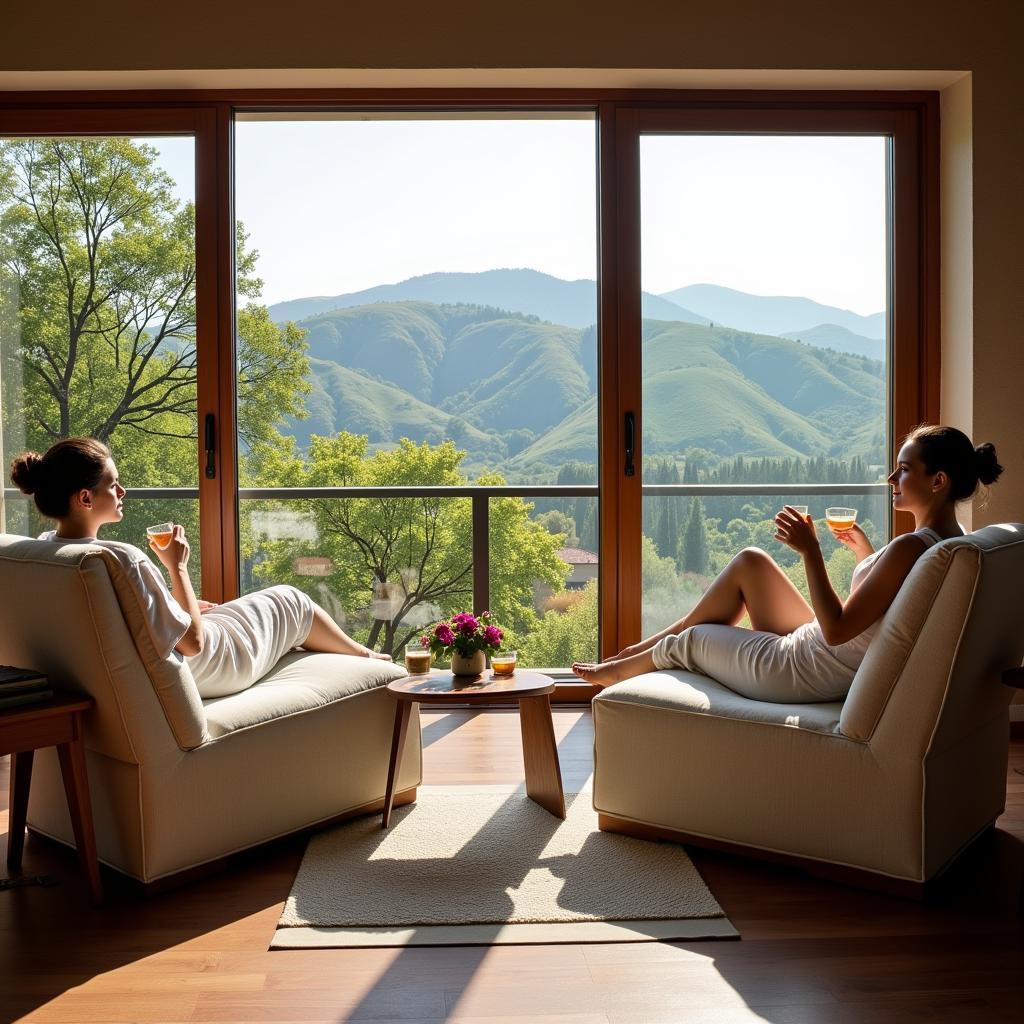 Serene Relaxation Area at Agrati Spa