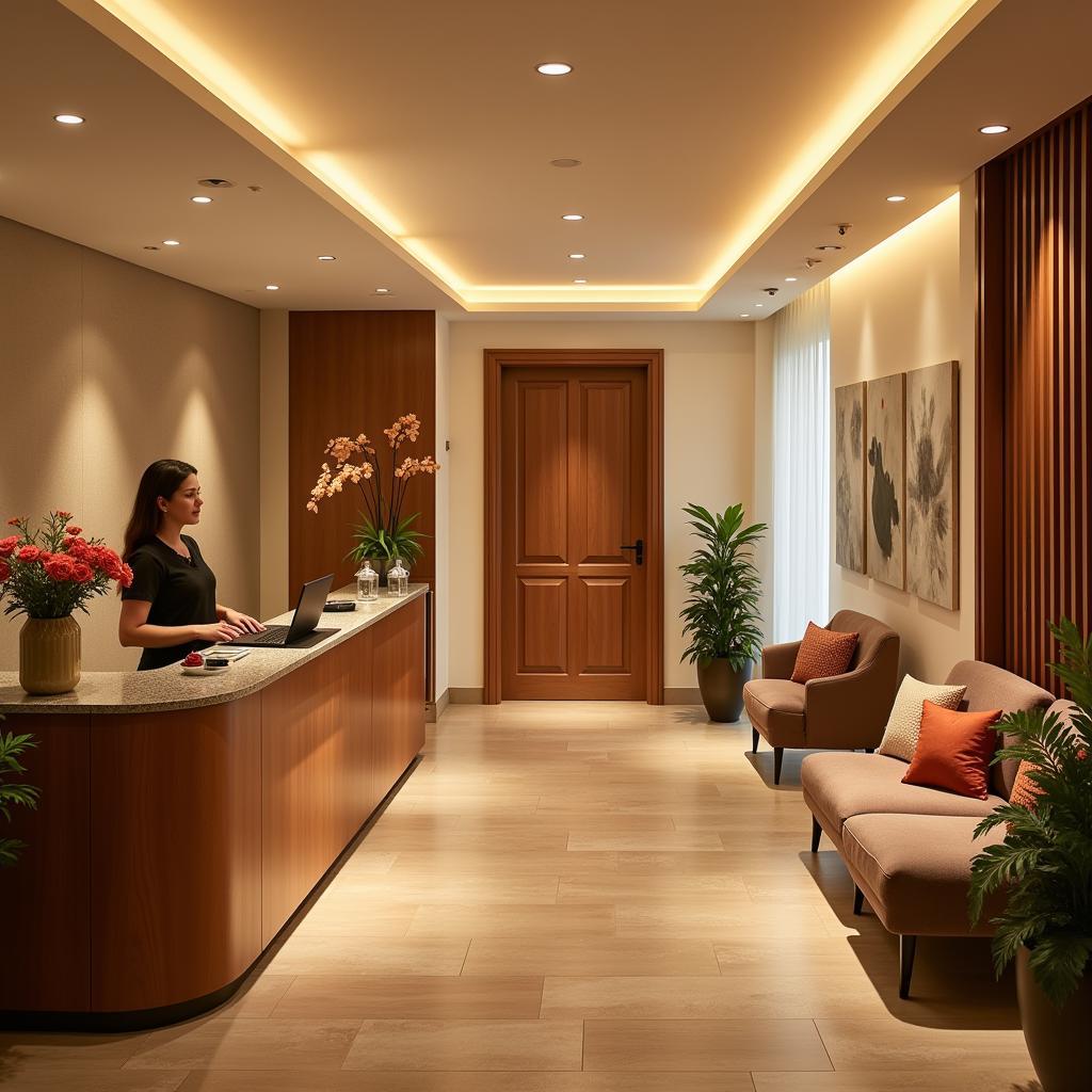 Aryan Spa Reception Area