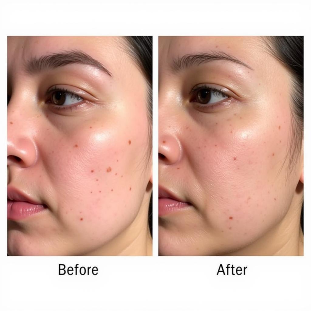 Before and After Using ageLOC Galvanic Spa Pip