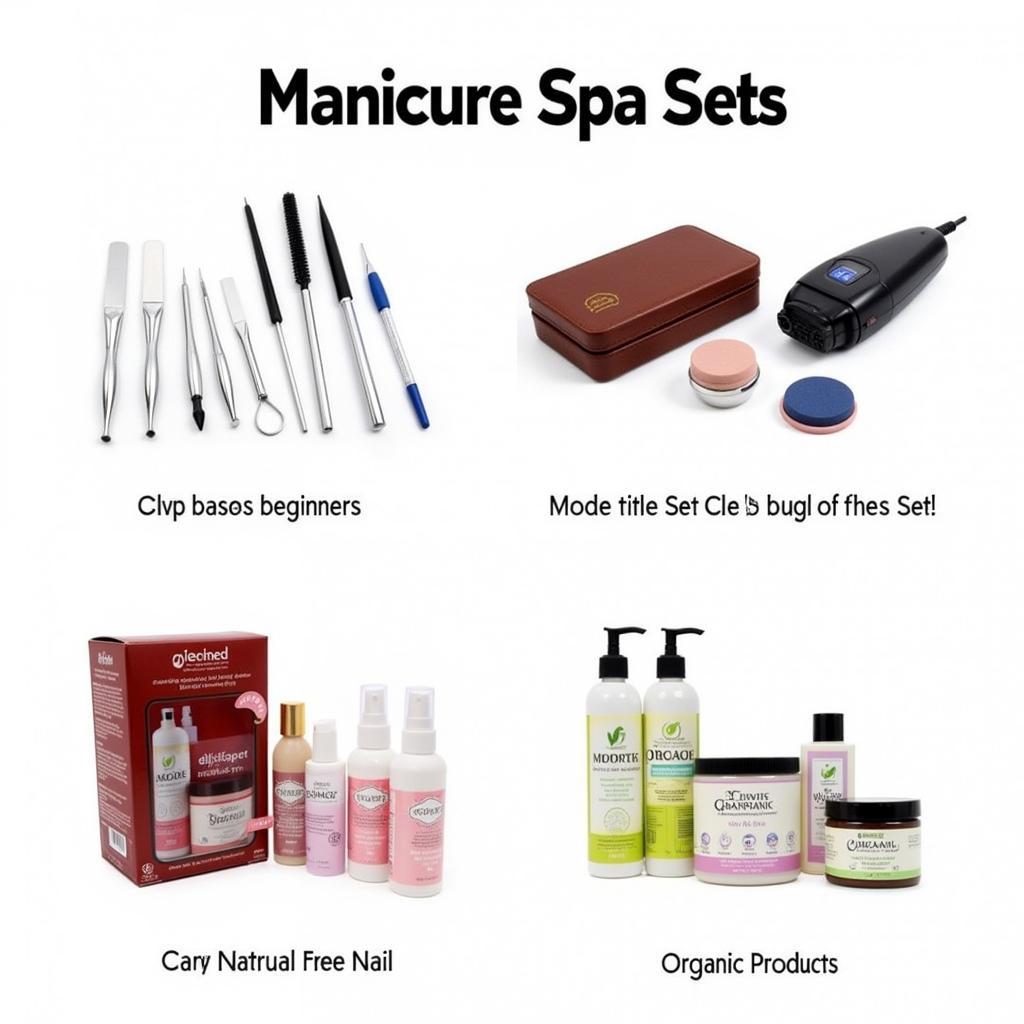 Variety of Manicure Spa Sets for Different Needs