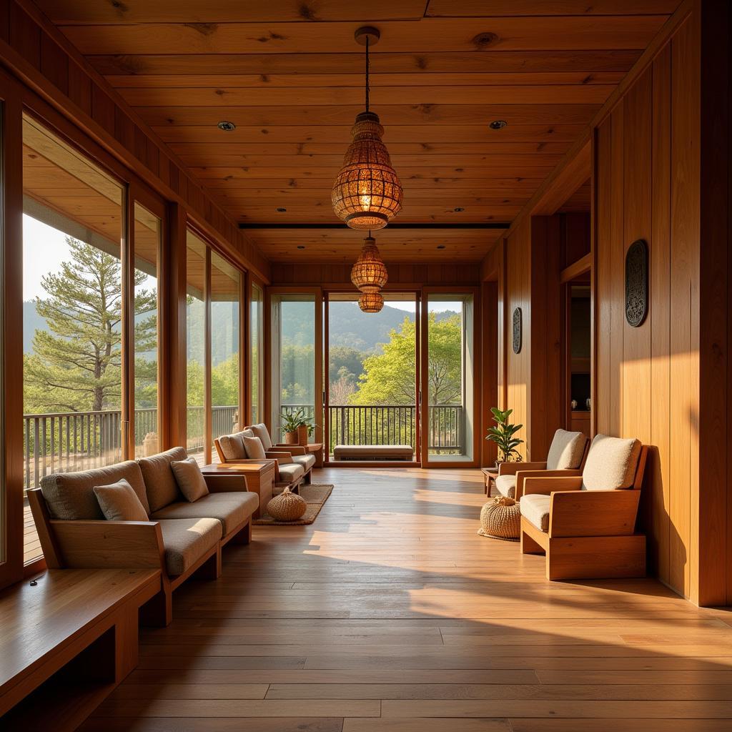 Interior of a Korean Spa in Hadapsar