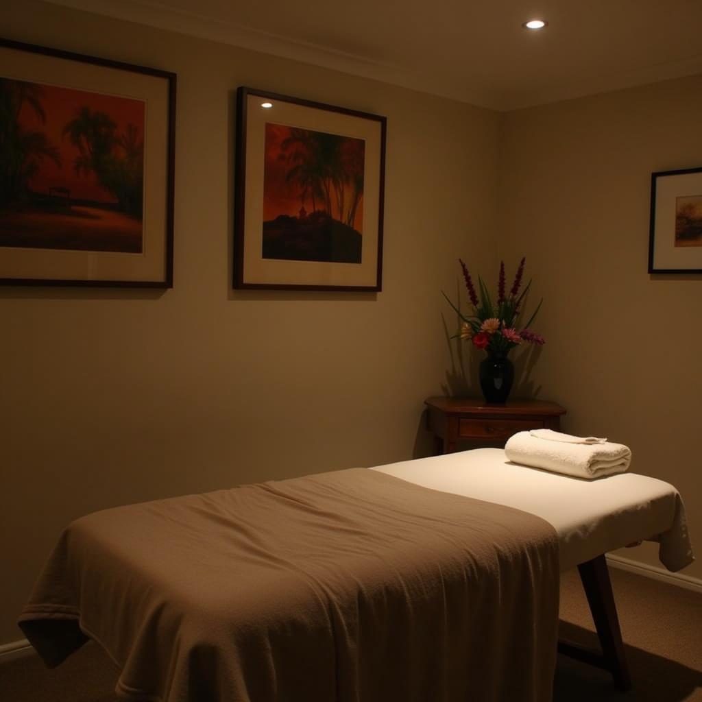 Serene Massage Room at Moon Valley Spa