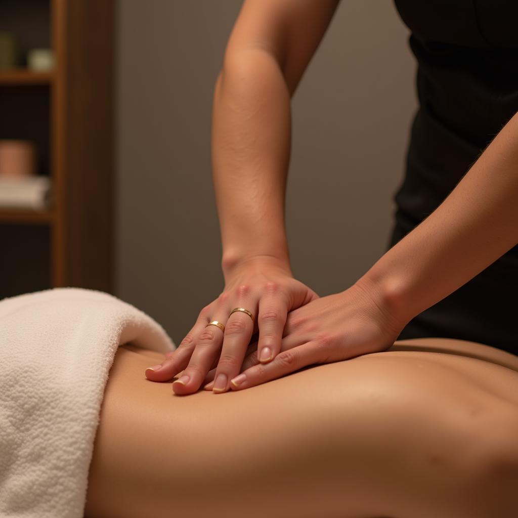 Massage therapy at Pacific Mall Spa