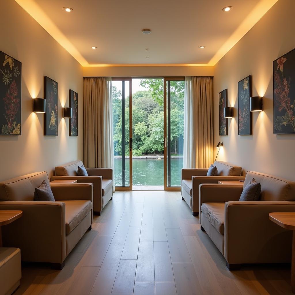 Tranquil Relaxation Area at the St Pancras Spa