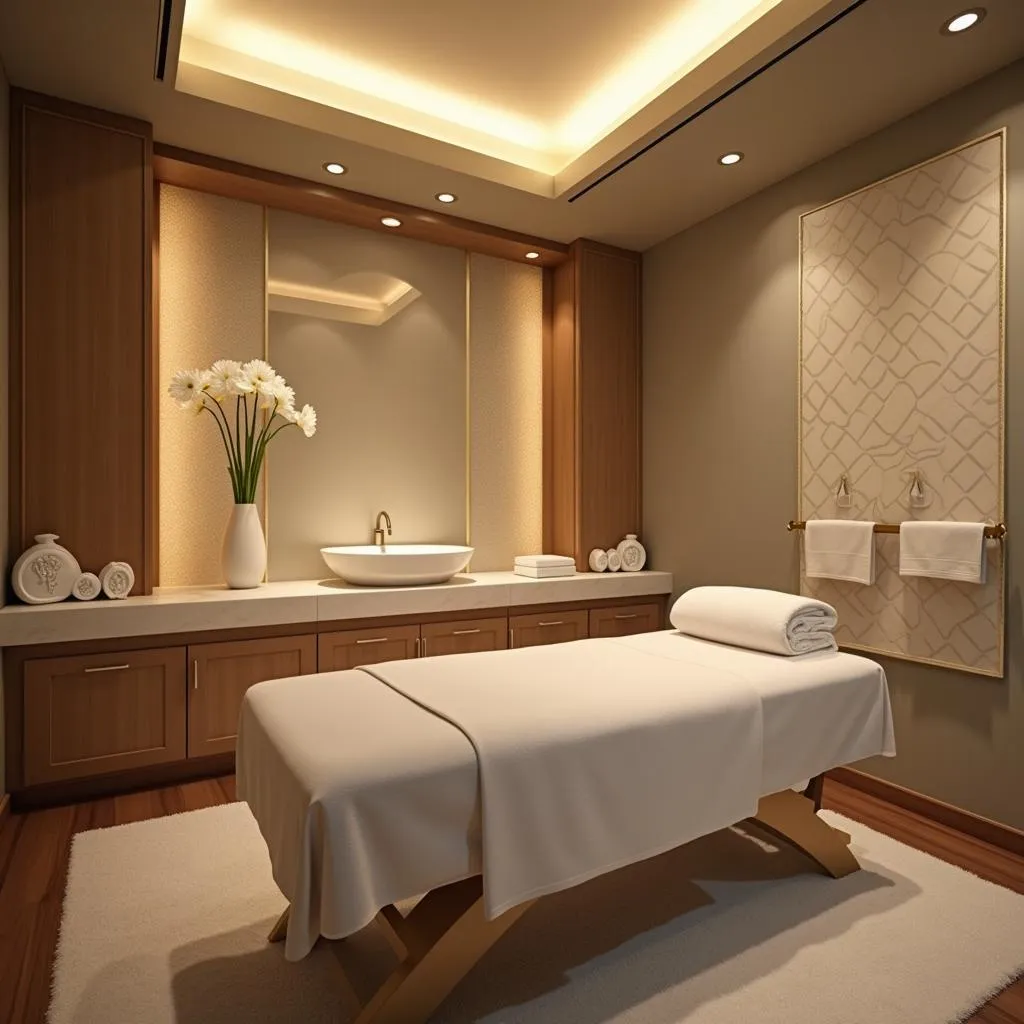 Serene Treatment Room at A One Spa Karol Bagh