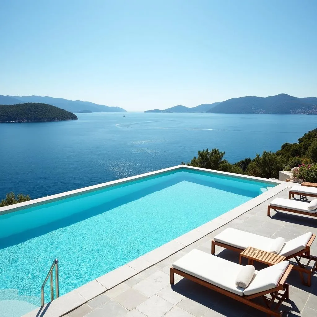 Infinity Pool Overlooking the Adriatic Sea