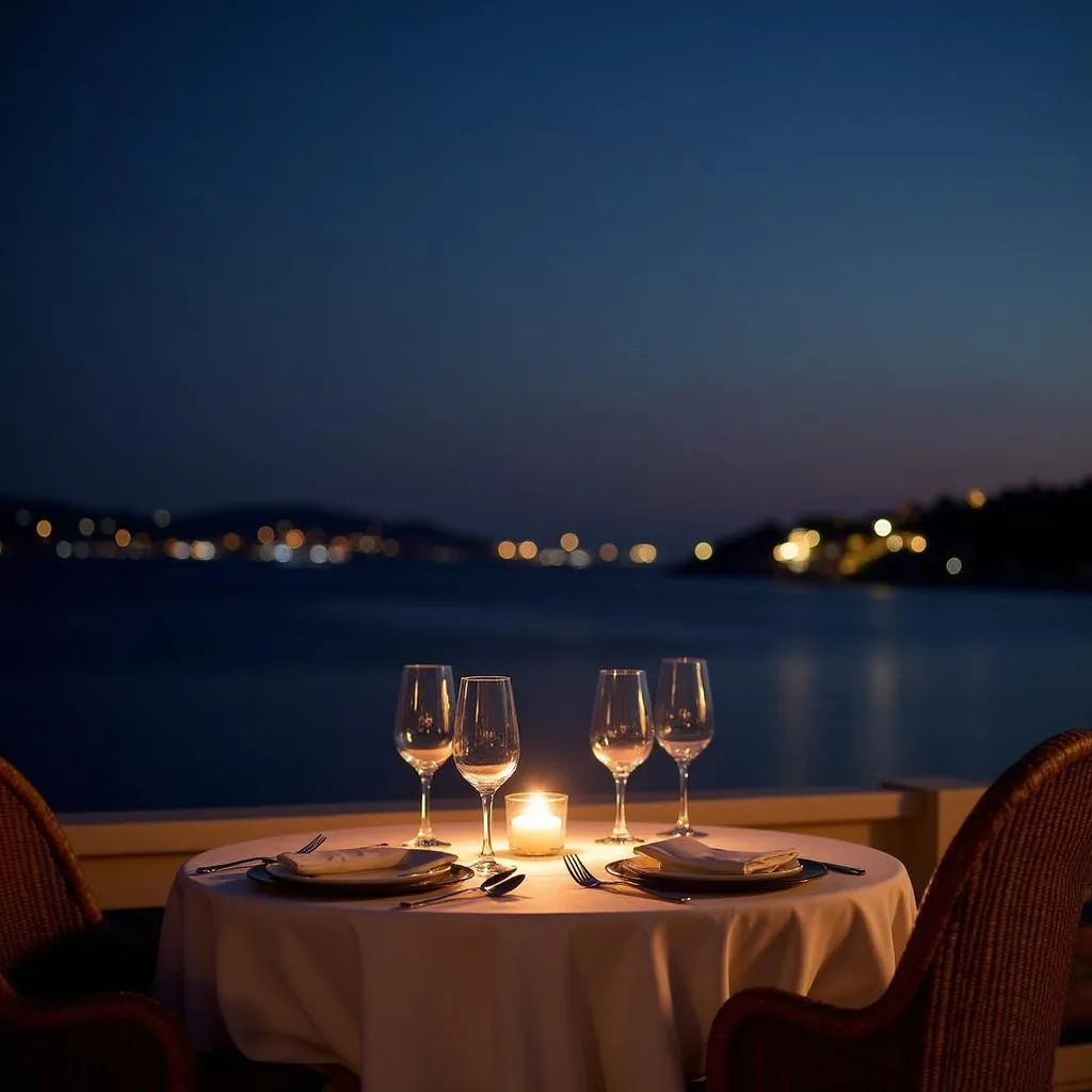 Romantic Seaside Dining Experience