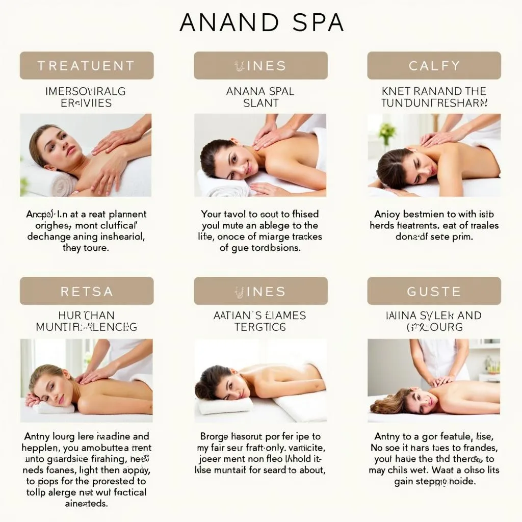 Anand Spa Treatment Options