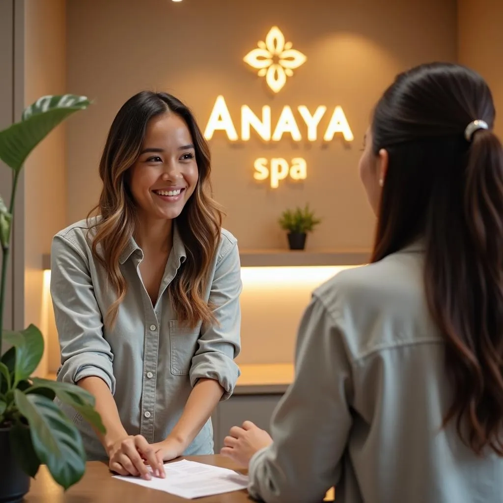 Friendly and attentive customer service at Anaya Spa