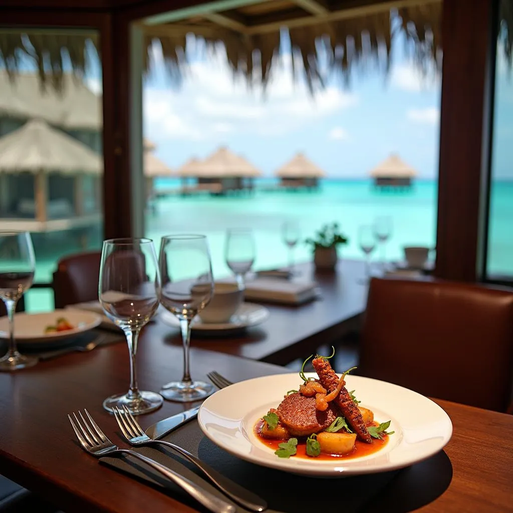 Overwater Dining at Angsana Ihuru