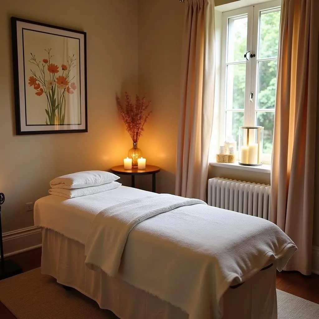 Soothing ambiance of a treatment room at Angsana Oasis Spa