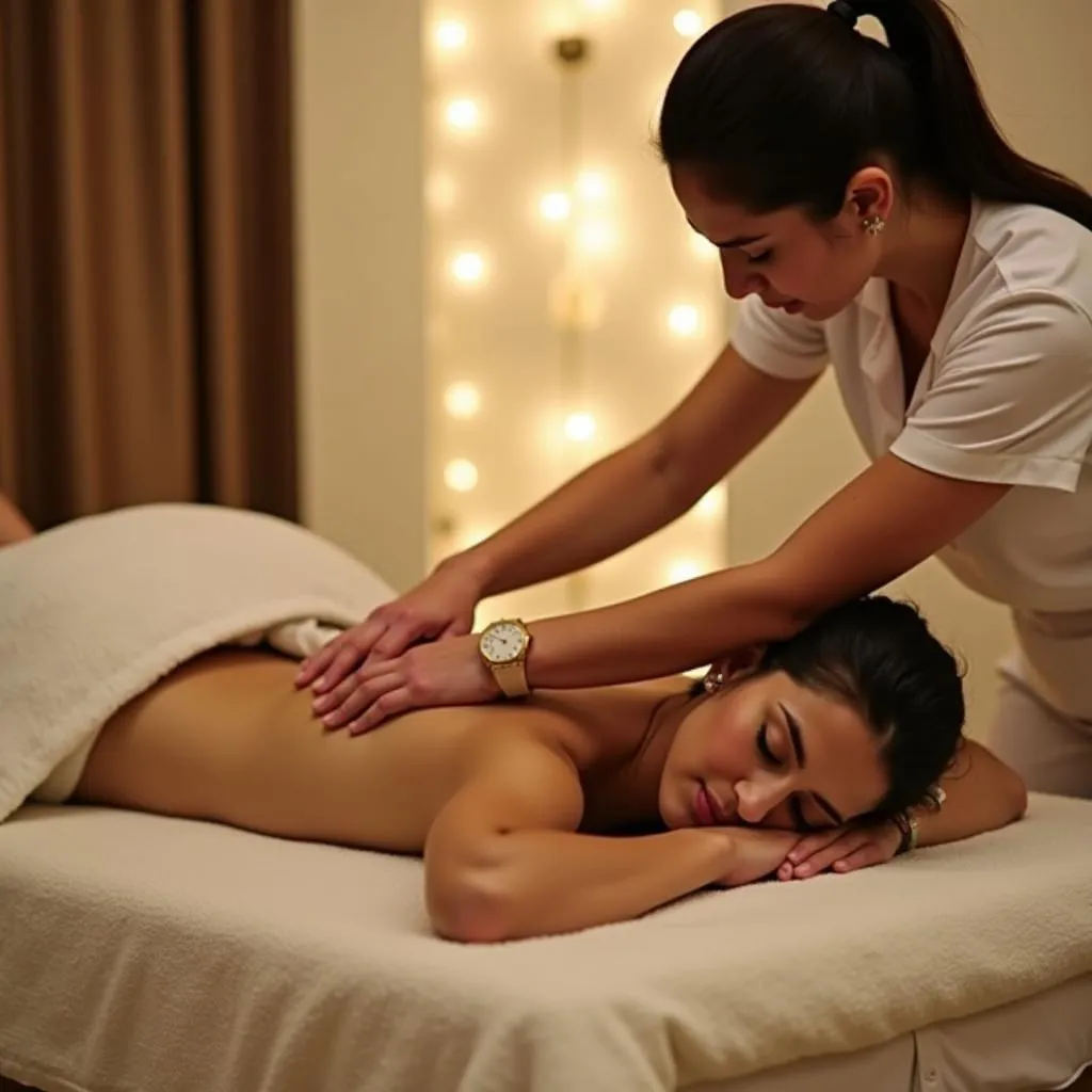 Relaxing Massage Therapy Session at Anjali Sudhanshu Spa