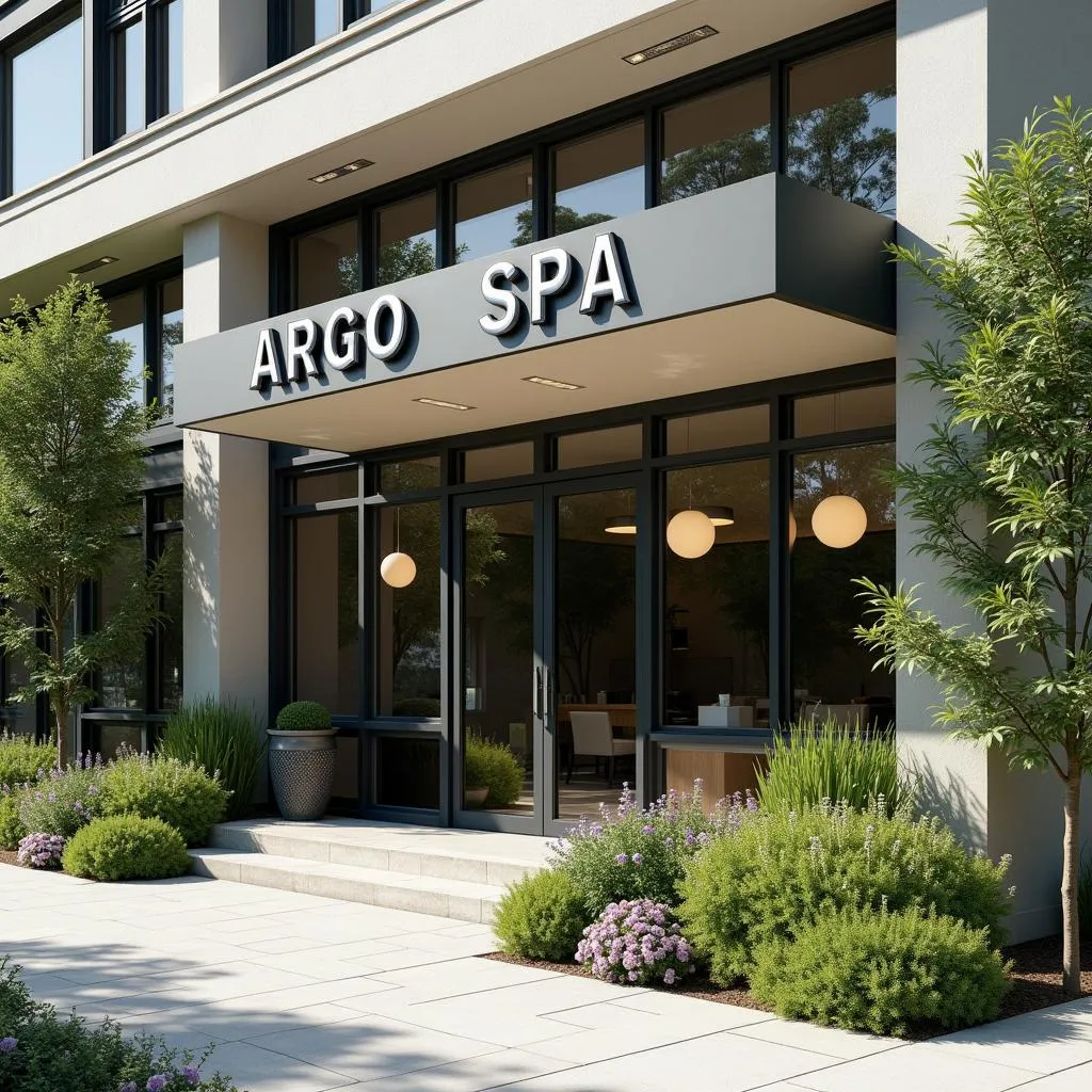 Modern and inviting exterior of an Argo Spa subsidiary