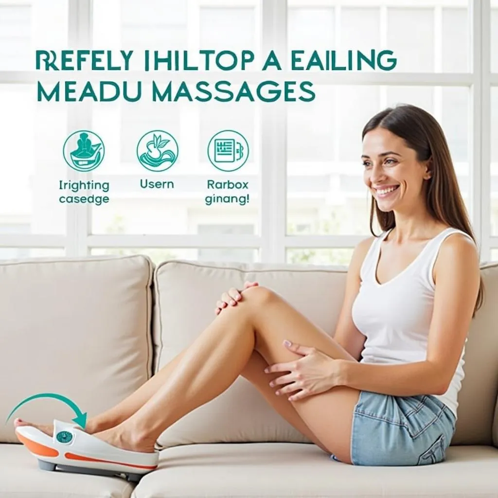 Woman using ArtNaturals Foot Spa Massager with Heat