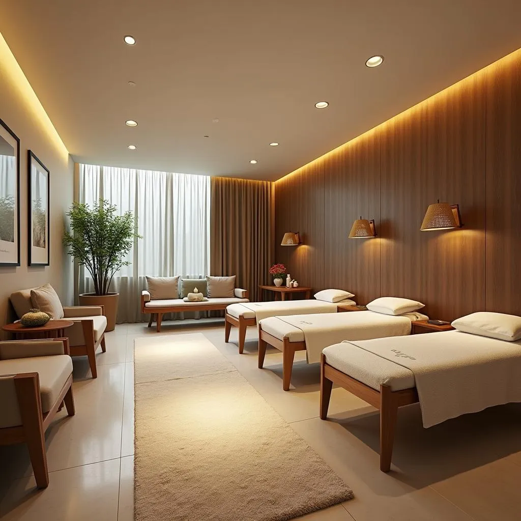 Relaxation Area at Aura Day Spa Noida