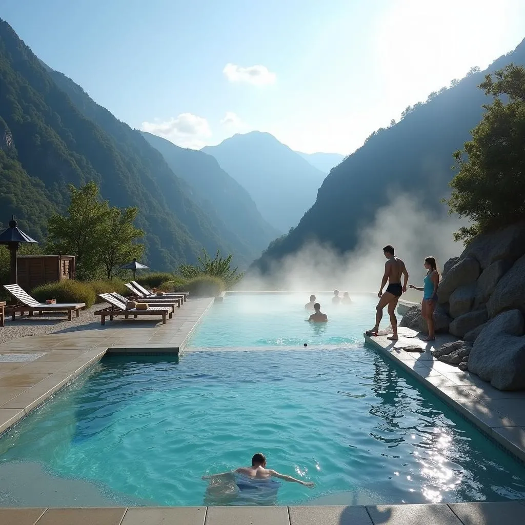 Luxurious Thermal Pool at an Austria Spa Resort