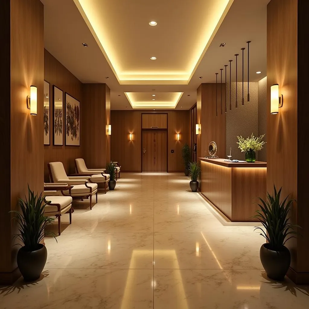 Serene Spa Reception Area at Balaji Sarovar