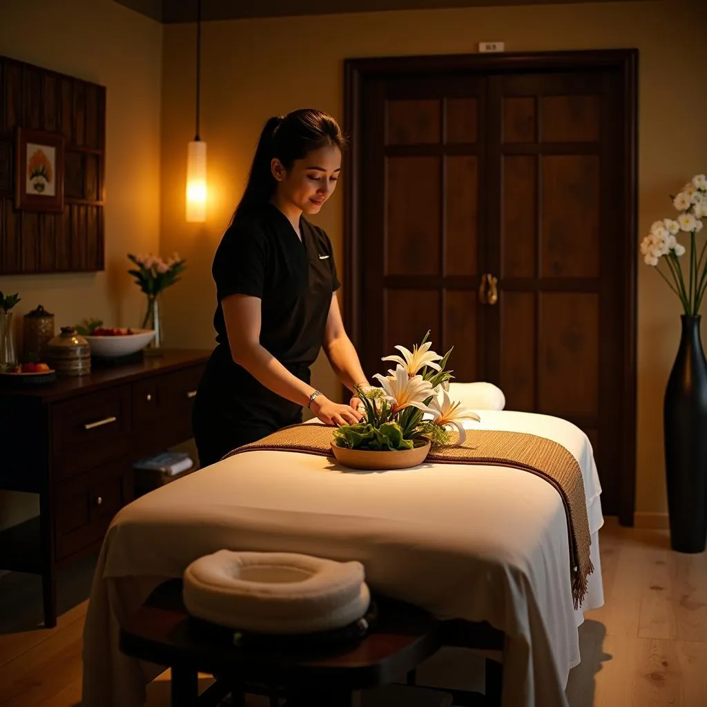 Balinese Massage Treatment Room