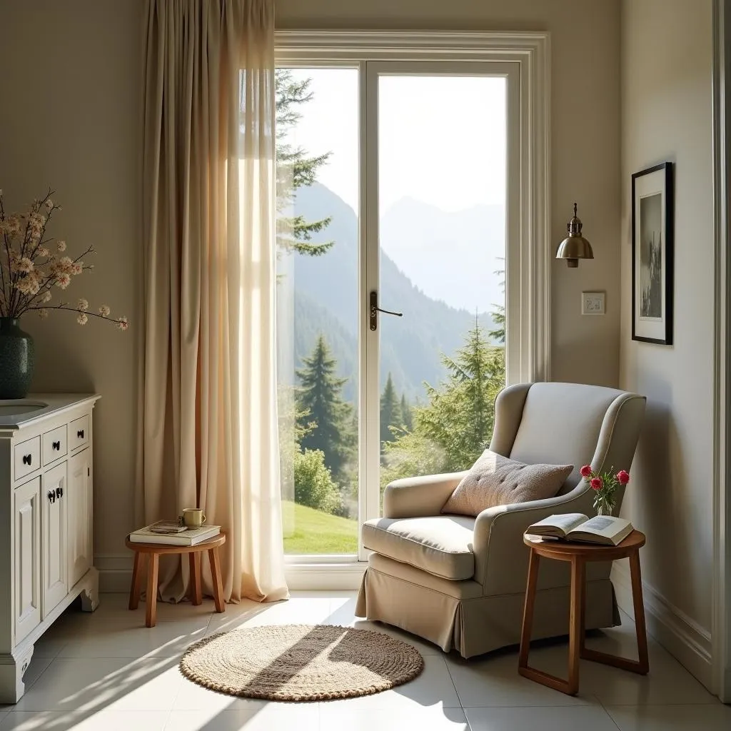 Bathroom Relaxation Corner with a View