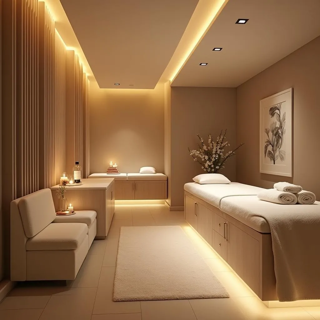 Serene and inviting beauty & business spa interior