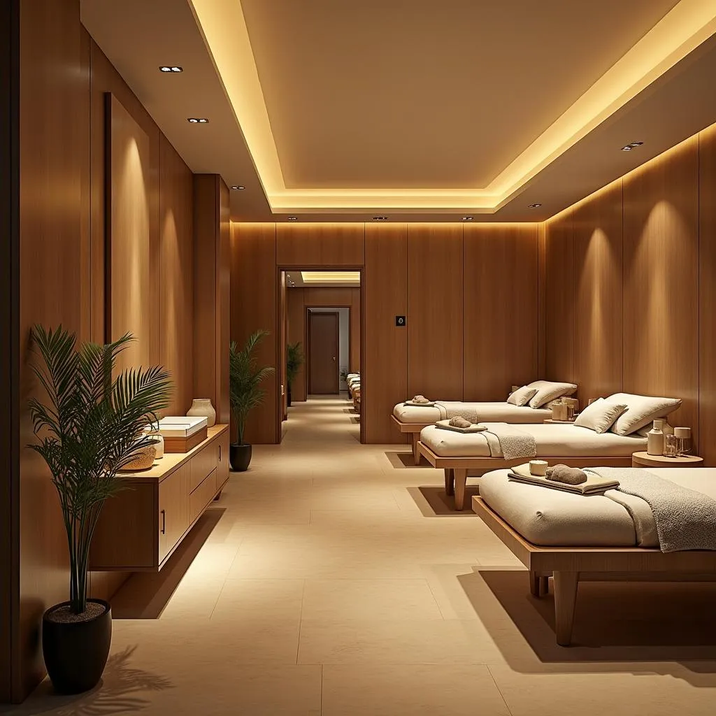 Luxurious interior of a top-rated spa in Indore