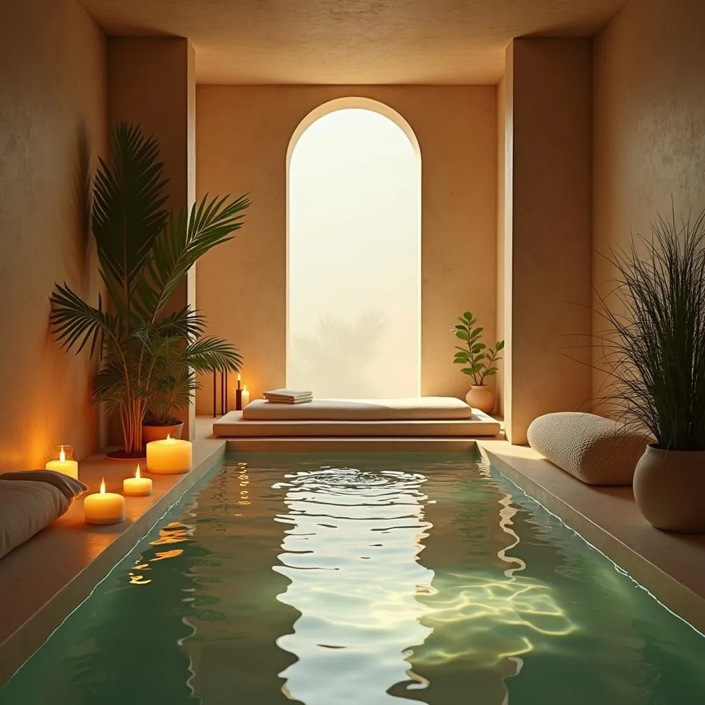 Relaxing interior of a spa in BTM