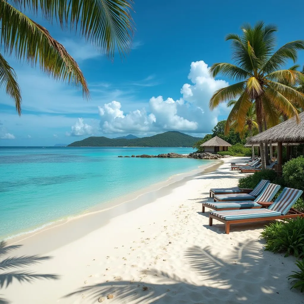 Exploring the turquoise waters by kayak