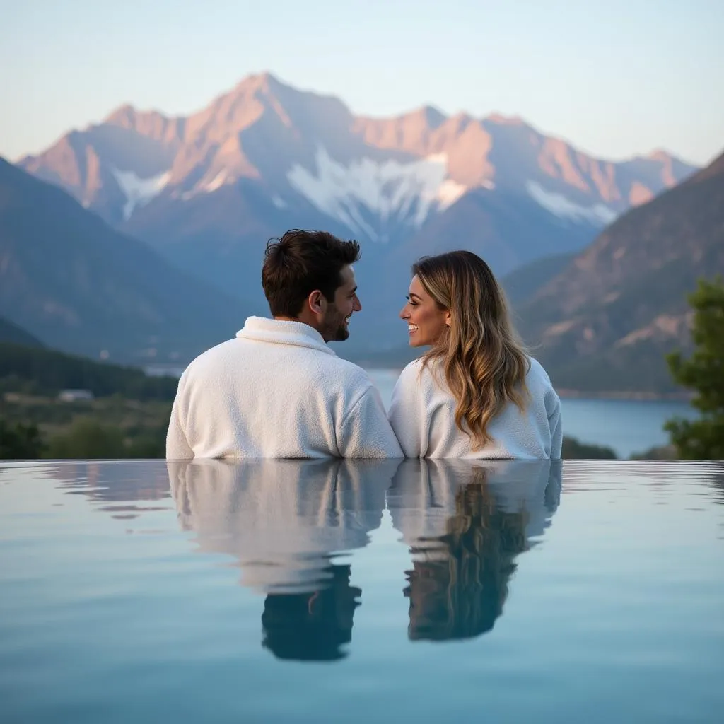 Couple Enjoying Relaxation at a Salt Lake City Spa