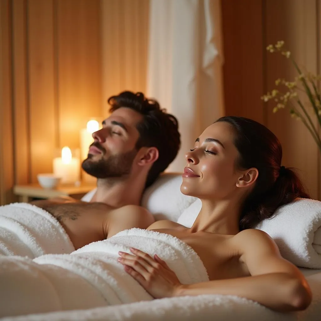 Couple Enjoying a Spa Day in Vancouver