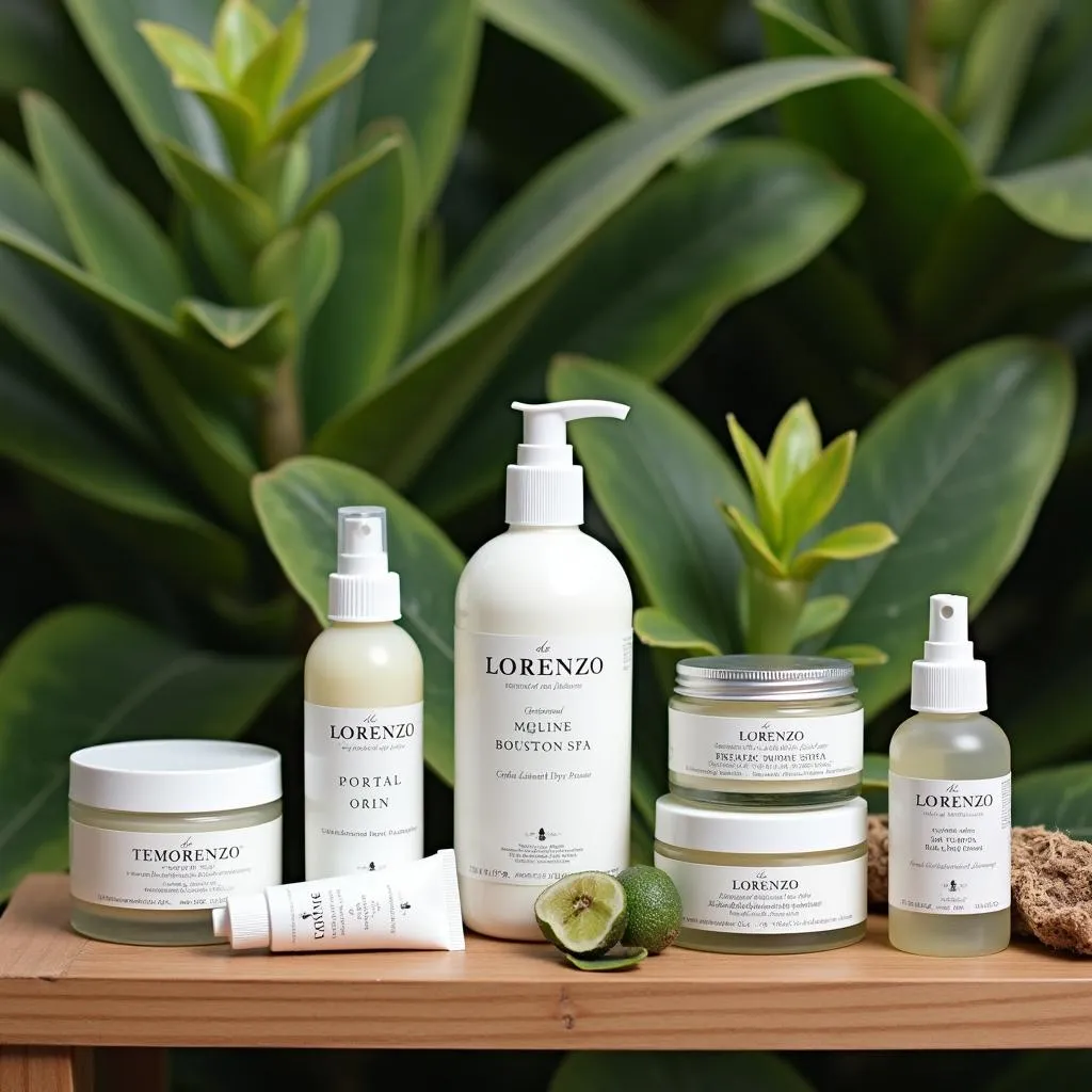 An array of de Lorenzo spa products