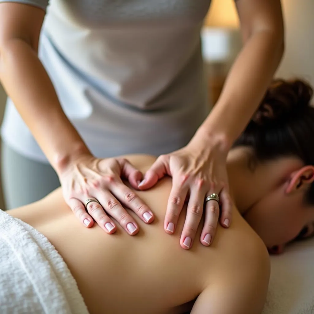 Relaxing massage therapy session at a body wellness spa in Denver