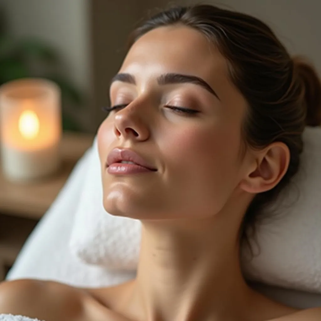 Woman relaxing in a serene body wellness spa in Denver