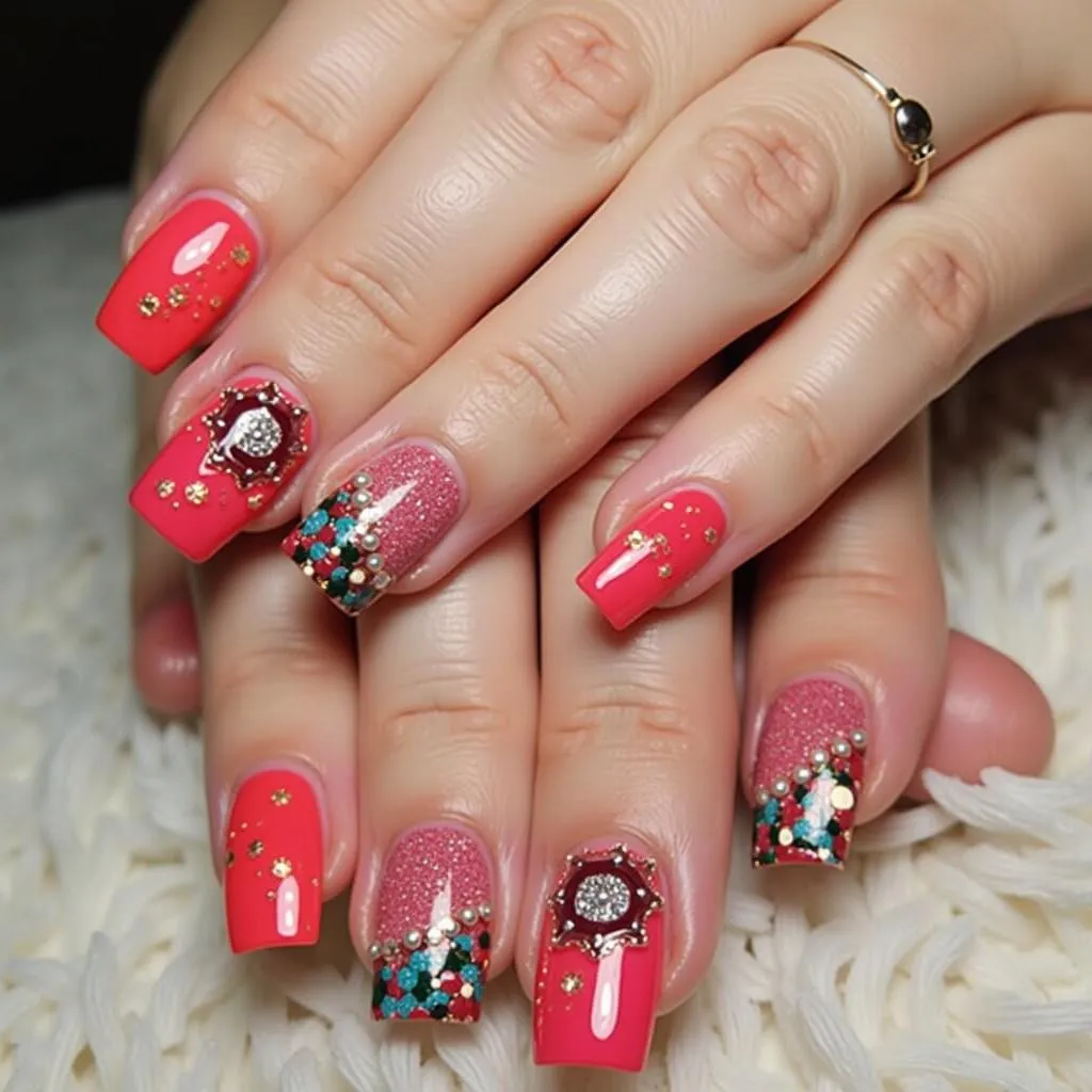 Intricate Nail Art Designs at Elan Nail Studio and Spa