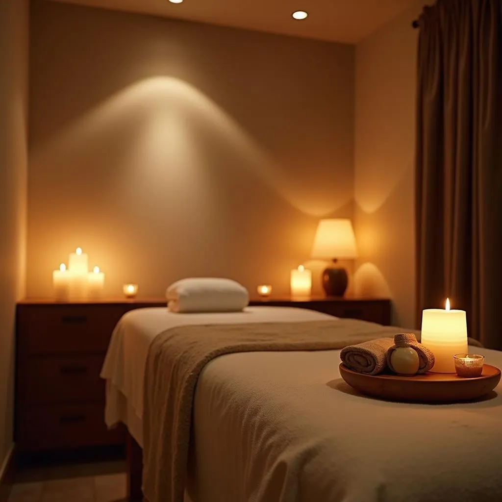 Serene Treatment Room in European Day Spa