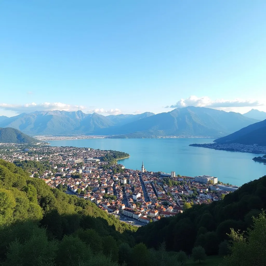 Evian-les-Bains Lake Geneva View