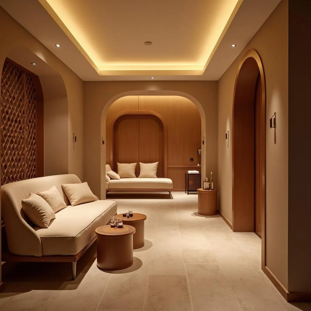 A serene and welcoming interior design at Fiat Spa