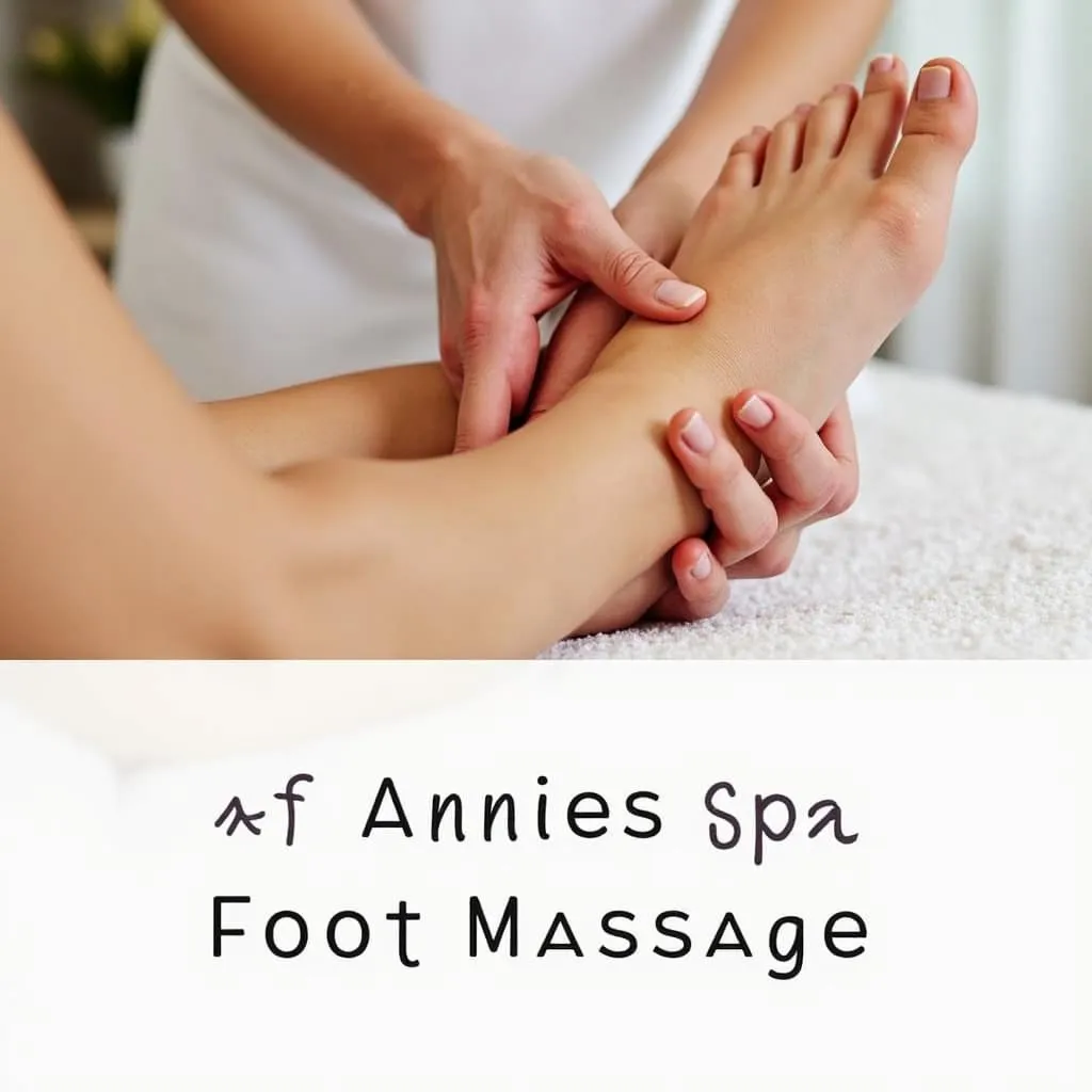 Soothing Foot Massage at Annie's Spa