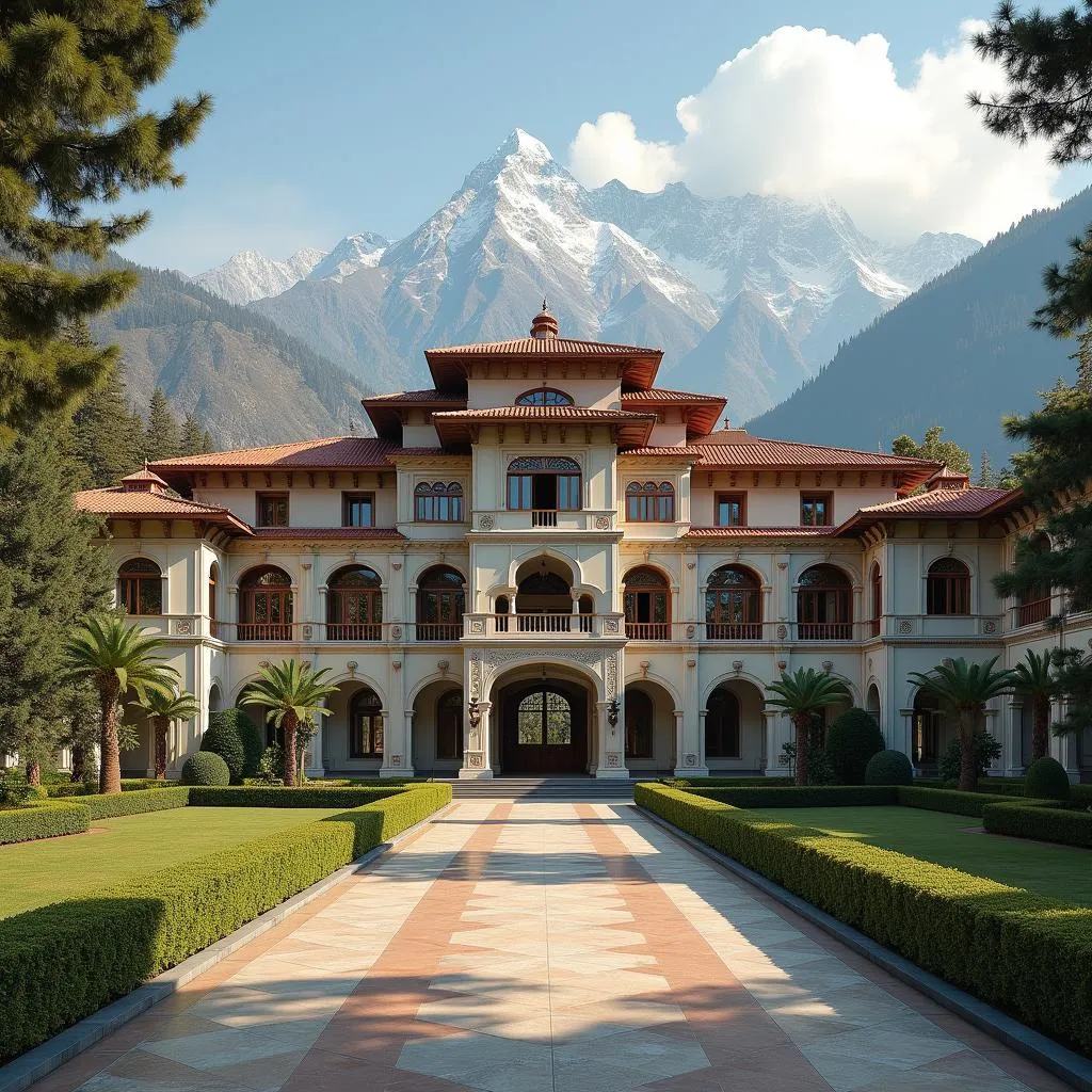 Exterior view of the Grand Imperial Resort in Mussoorie