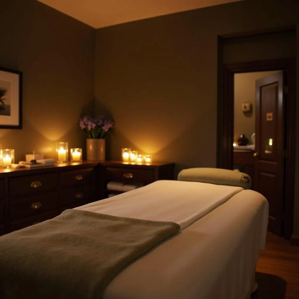 Tranquil Hotel Spa Treatment Room