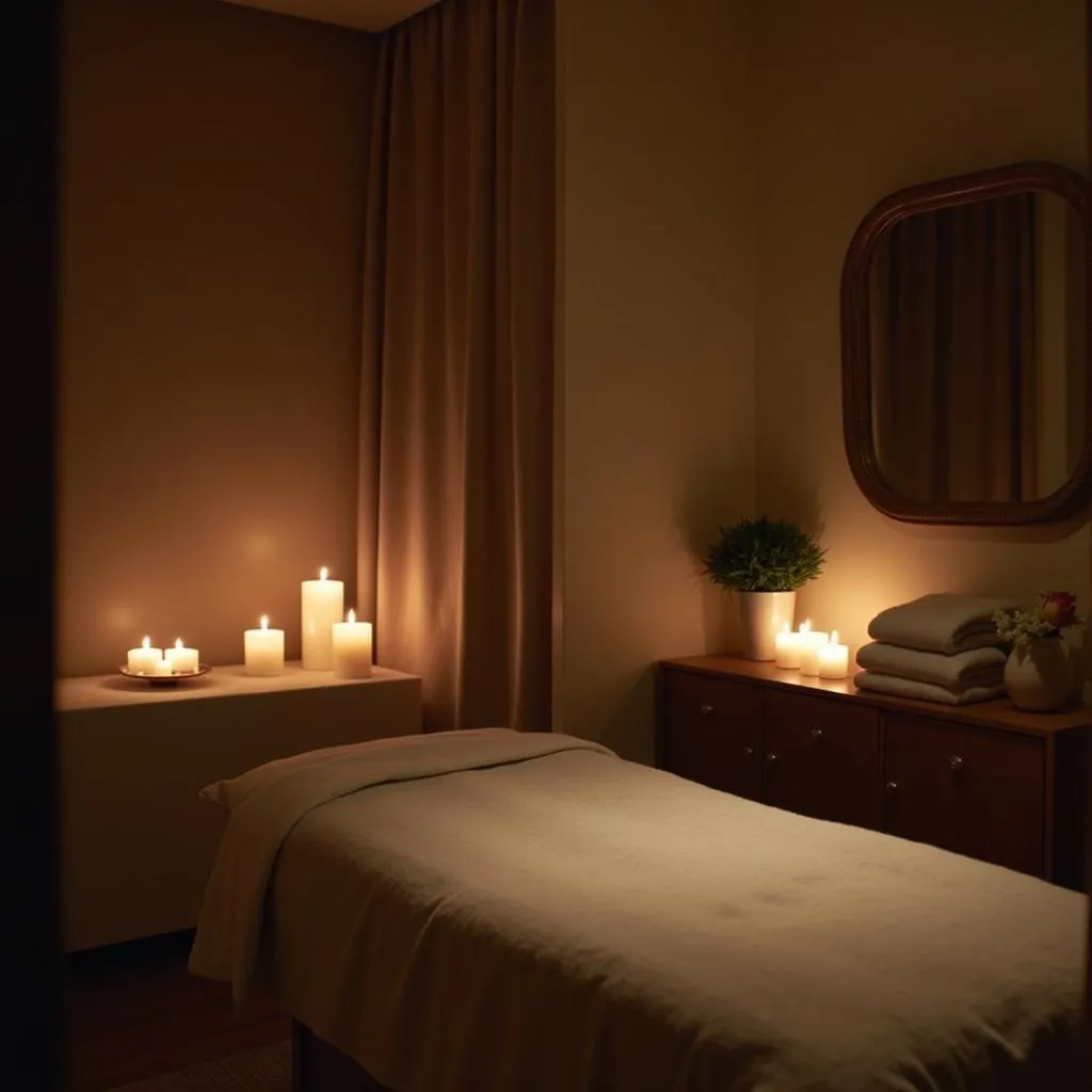 Soothing Ambiance of a Treatment Room