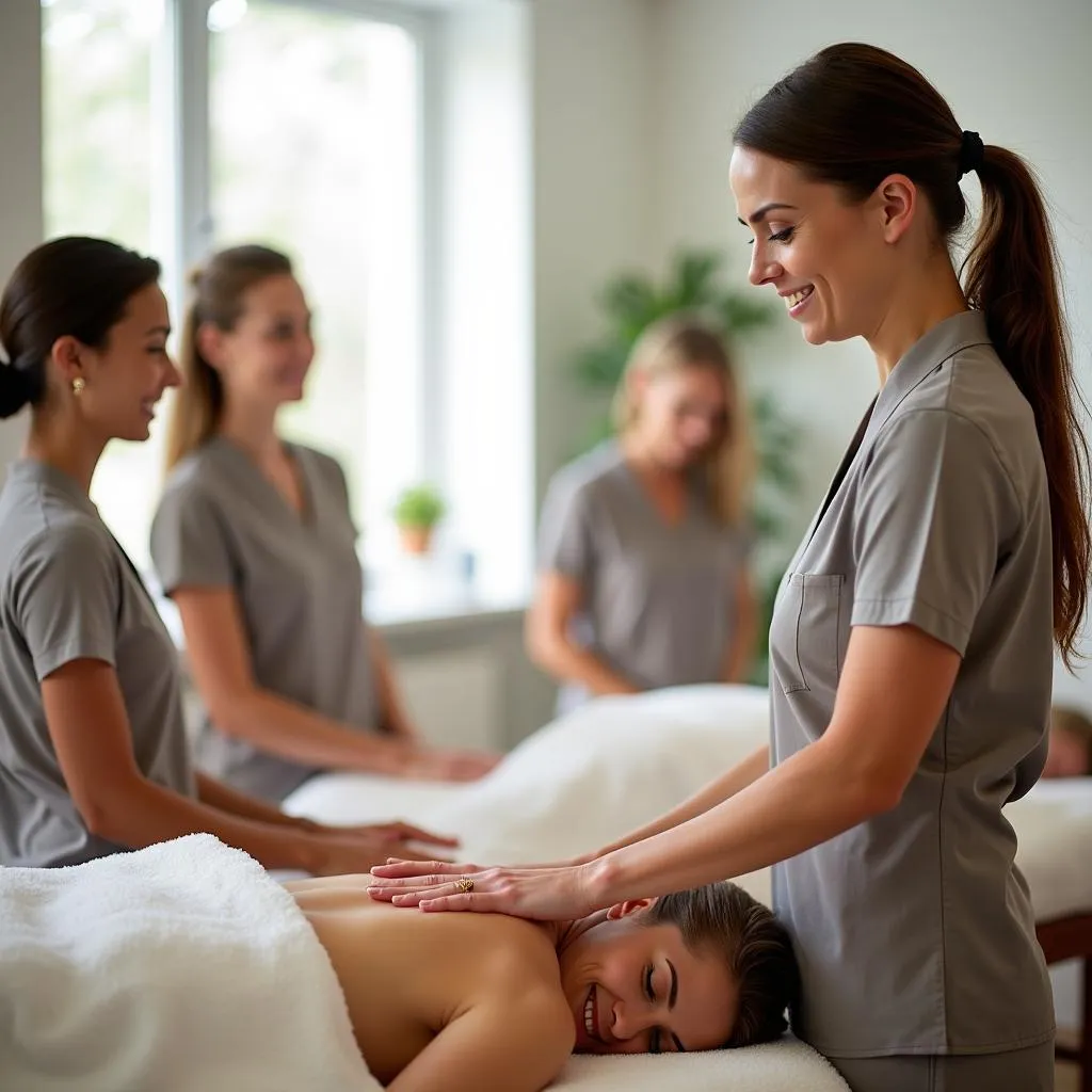 Inara Spa staff training session