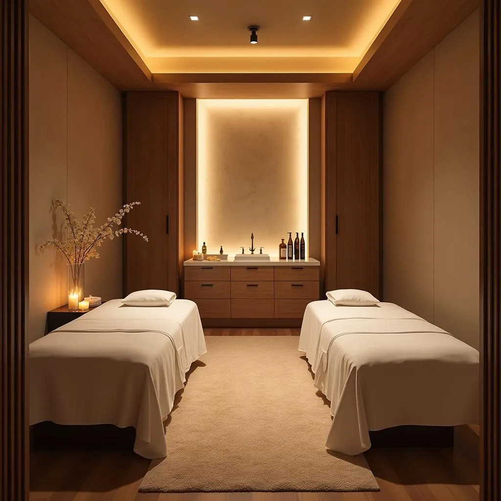 Luxurious and Tranquil Treatment Room at Kanika Spa