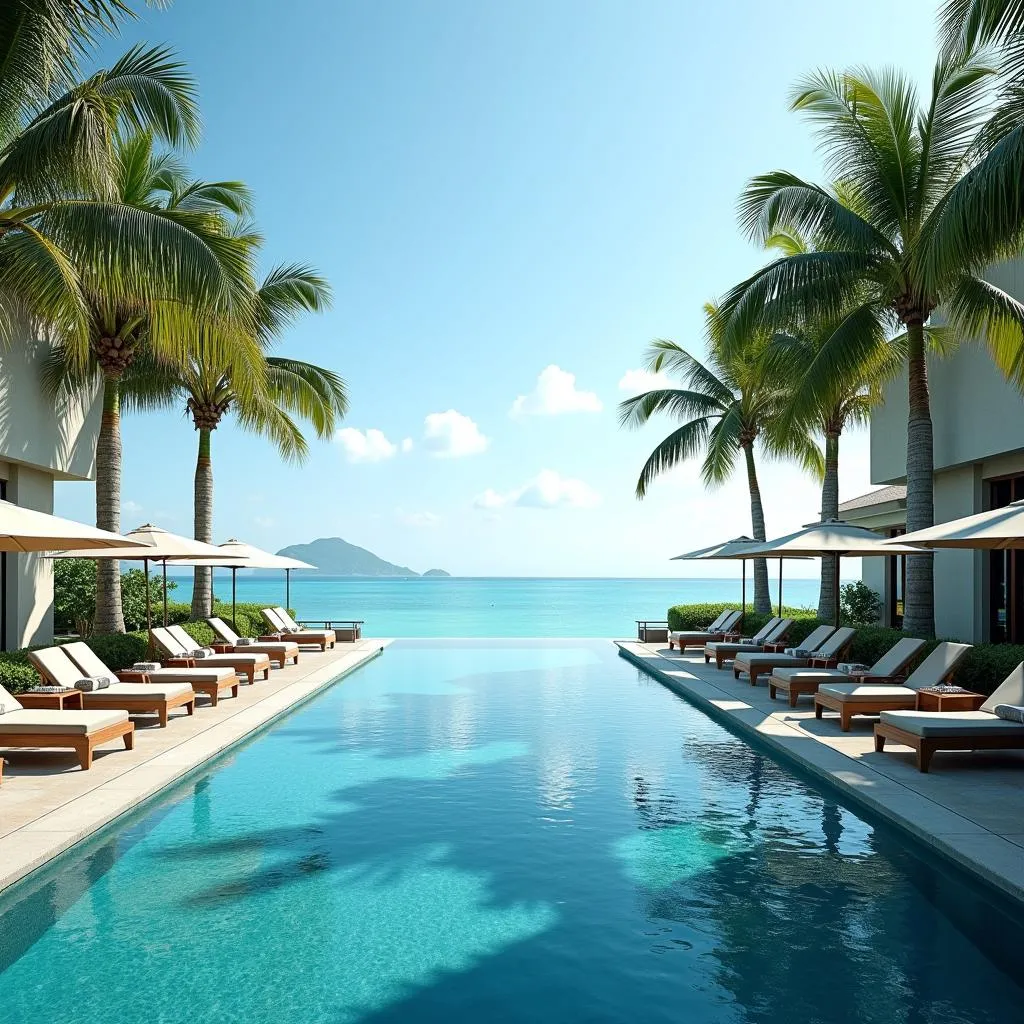 Infinity Pool at a Luxury Resort in Koh Samui