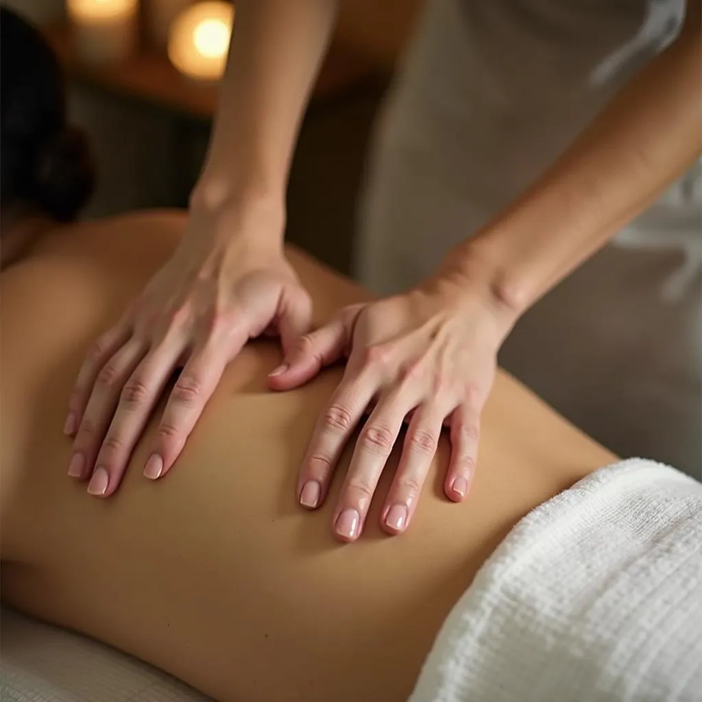 Skilled therapist performing a Korean massage in Tampa spa