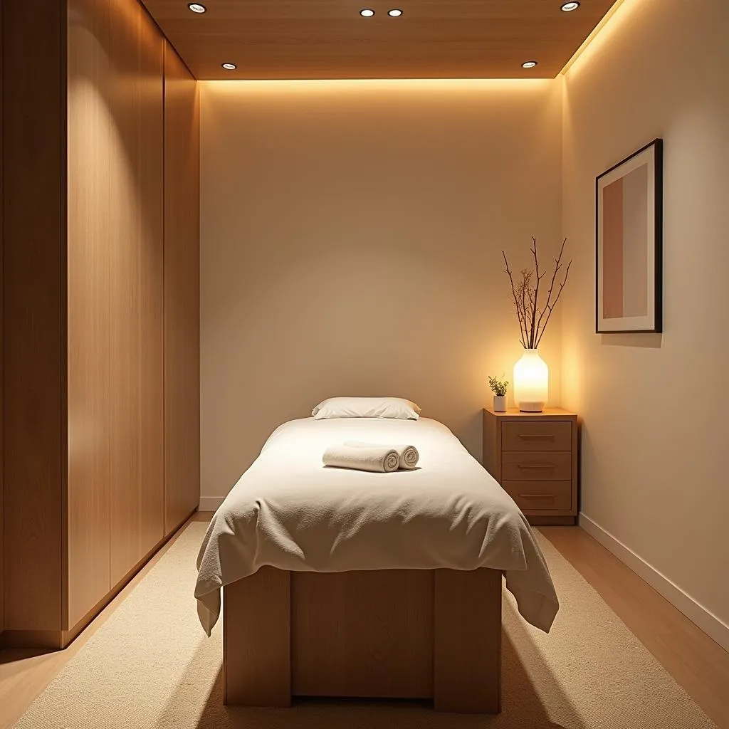 Authentic Korean spa treatment room in Kharghar