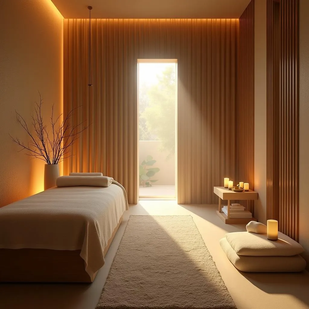 Serene spa treatment room at The Leela Resort &amp; Spa Pattaya