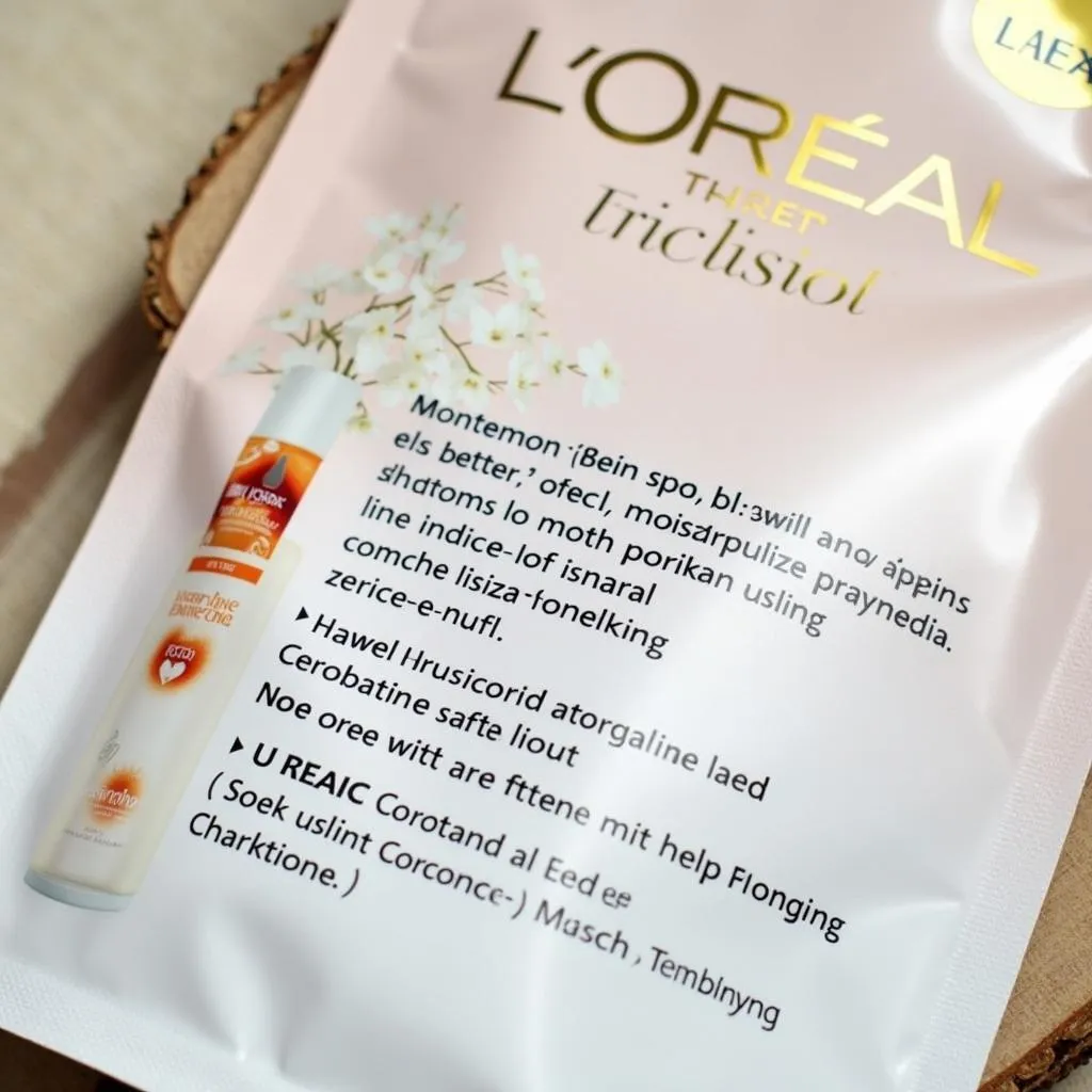 L'Oreal Hair Spa Cream Pouch Ingredients